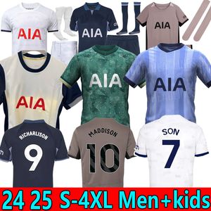 S-4xl 24 25 Richarlison fils Totten Kane Soccer Jerseys 2025 2024 Maddison Ham KulusEvski Hojbjerg Perisic Llors Romero Lucas Fans Joueur Men Kit Kit Football Shirts