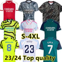 S-4XL 23 24 SMITH ROWE SAKA voetbalshirts MARTINELLI 2023 2024 RUSSO MEAD voetbalshirt kit ODEGAARD Nketiah G.JESUS ZINCHENKO SALIBA RICE HAVERTZ J.TIMBER