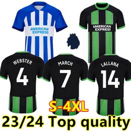 S-4XL 23 24 MAUPAY MITOMA BHAFC voetbalshirts GROSS 2023 2024 VELTMAN Seagulls voetbalshirt MARCH ALZATE PROPPER UNDAV LAMPTEY FERGUSON CAICEDO Men Kids Kit Set