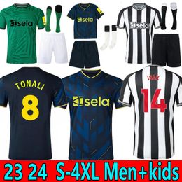 S-4xl 23 24 Футбольные майки Tonali Almiron New Castle Trippier Bruno G. 2023 2024 Футбольные футболки Joelinton Isak Nufc Uniteds Maximin