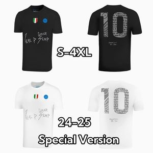 S-4XL 24/25 NAPOLI SOCKER JIREYS CO MERKTE STYLES GEOLIER SANREMO SPECIALE EDITIE MENS UNIFORMEN Jersey Man voetbalshirt 2024 2025 Fanversie