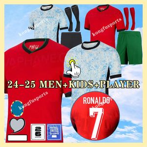 23 24 25 Portuguesa Portugal Voetbalshirts FERNANDES RONALDO Cristiano Portugieser Euro Cup 2024 Thuisvoetbalshirts Kindertenue Team B.FERNANDES JOAO FELIX Al Nassr