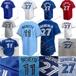 S-4XL Bo Bichette Jersey Vladimir Guerrero Jr. 30 Kirk 4 Springer 8 Biggio Yamaguchi 6 Manoah Ryu Maillots de baseball personnalisés