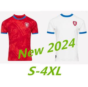 S-4xl Tchèque République de football Jersey 2024 25 Euro Cup National Team Shirts Football Shirts Kit Nedved Novotny Poborsky Chytil Schick Hlozek Soucek Sadilek Lingr 999