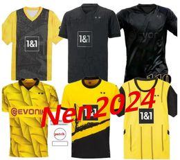 CHELLER SOCCER MAISSEURS 110e anniversaire noir Dortmund 25 24 Football Shirt Reus Reyna Neongelb Sancho Hummels Brandt Witsel 2024 Final Men Kids Kit Maillot de 999