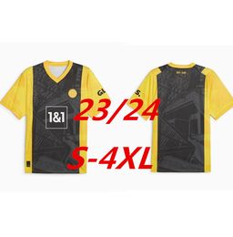 S-4XL Dortmunds 50th Special Edition 23 24 Kit de camisetas de fútbol Cuarto 4to Sancho 2023 2024 Haller Reus Moukoko Brandt Trikot Anniversary Football Shirt Tamaño 999