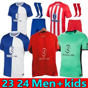 S-4XL Fans Atlético de Madrid camisetas de fútbol GRIEZMANN 23 24 120 aniversario 2023 2024 M.LLORENTE KOKE SAUL Correa LEMAR camiseta de fútbol hombres niños kit uniformes XXXL