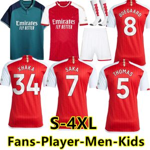 SMITH ROWE G.JESUS SAKA camisetas de fútbol SALIBA 23 24 Fans Versión del jugador ODEGAARD MARTINELLI 2023 2024 NKETIAH kits de fútbol camiseta Hombres Niños mujeres conjuntos uniformes S-4XL