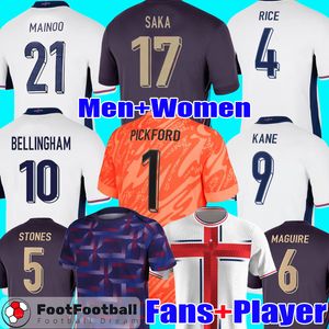 S-4XL Men Mainoo Bellingham Saka Englands voetbalshirt voetbaltruien 2025 Toney Kane Sterling Mount Rashford Grealish Foden Man Women Set Top