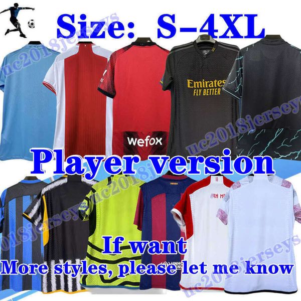 S-4XL Version Player 2023 2024 Maillots de football Hommes Ensemble 23 24 Chemises de football LEWANDOWSKI Kit Tous les clubs en stock Augmenter la taille