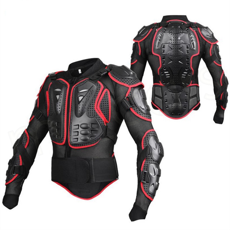 S-4XL Plus Storlek Motorcyklar Armor Protective Gear Jackor Motocross Full Body Protector Jacket Moto Cross Back Protection Racing Clothing