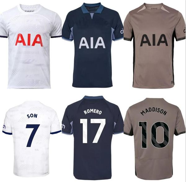 2023 2024 RICHARLISON SON TOTTEN KANE Soccer Jerseys 23 24 LUCAS HAM KULUSEVSKI HOJBJERG PERISIC LLORS ROMERO LUCAS DIER hommes enfants kit maillot de football