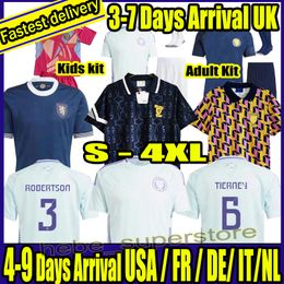 S-4XL Scotland 24 25 Soccer Jersey 2024 Euro Cup Scottish National Team Football Shirt Kids Kit Set 150 jaar Special McGinn Tierney McTominay en Retro 88 89 94 96
