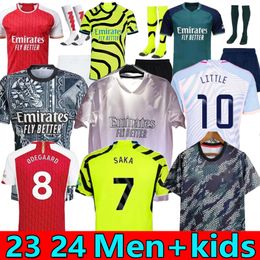S-4XL SMITH ROWE RICE maillots de football J.TIMBER Whiteout SALIBA Gunners 23 24 MARTINELLI G. JESUS 2023 maillot SAKA HAVERTZ ZINCHENKO maillot de football ODEGAARD enfants hommes TOPS