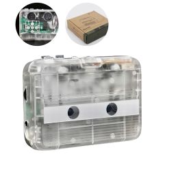 S 5W 60Hz Clear Shell Cassette Player Stereo 3.5 mm FM Radio Bluetooth Compatible Audio Accesorios de reproductor de cintas