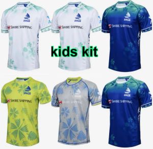 S-5XL 2024 Fiji Rugby Jerseys Hombres Niños Equipo nacional de sietes 2023 Mundo 7 personas Rojo Azul Negro FIJIAN DRUA Manga corta