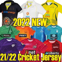 S-5xl 21 22 Chemises en maillot de cricket Jerseys Rugby Green blanc Inde Inde Australie Maori 2021 2022 Uniforme Shirt Zealand Big Size Cricket Men Shirt 238a