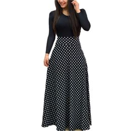 S-5XL grande taille à manches longues à manches courtes jupe 2021 nouvelles femmes mode rétro impression multi-fleur col rond taille haute robe X0521