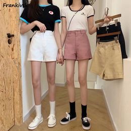 S-5XL Shorts Women Women Style Coreano Sweet Chic Denim pantalones S All-Match High Street A-Line Y2K Fashion Simple Summer 240418