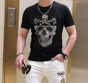 S-6XL Anime T-shirt hommes coton graphique strass haute qualité mode d'été perceuse chaude T-Shirts streetwear vêtements pour hommes gf