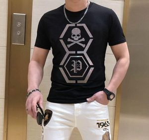 S-6XL Anime T-shirt hommes Graphic Strass Haute Qualité Summer Fashion Hot Drill T-Shirts streetwear Vêtements pour hommes