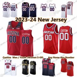 S-6XL Arizona Wildcats College Basketball 2 Caleb Love Jerseys 11 Oumar Ballo 4 Kylan Boswell 1 Filip Borovicanin 23 Paulius Murauskas 55 Conrad Martinez Weitman