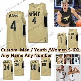 S-6XL Army Black Knights College Basketball 14 Josh Scovens Maillots 54 Abe Johnson 2 Ryan Curry 21 Jackson Mayo 55 AJ Allenspach 22 Kwabena Davis 3 Jaden Ellis Mayo