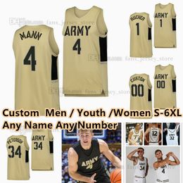 S-6XL Army Black Knights College Basketball 4 Josh Scovens Maillots 54 Abe Johnson 2 Ryan Curry 55 AJ Allenspach 22 Kwabena Davis 3 Jaden Ellis 25 Chanse Perkins Blair