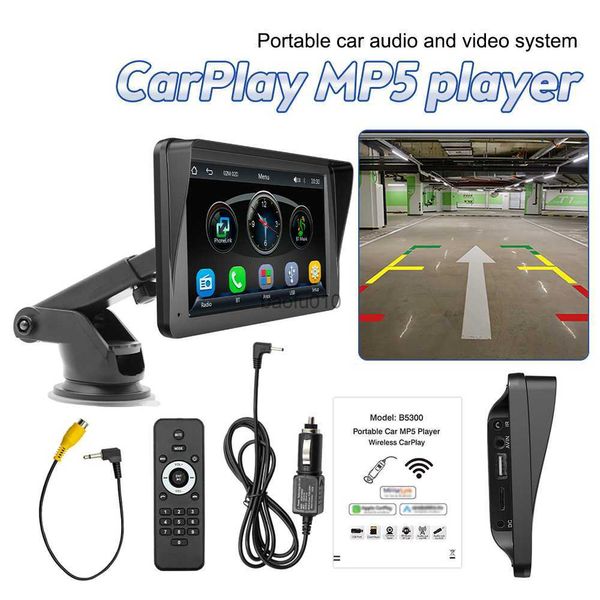 s 7 pouces voiture lecteur MP5 Portable sans fil Carplay voiture écran tactile multimédia Bluetooth carte lecteur vidéo universel hôte L230619