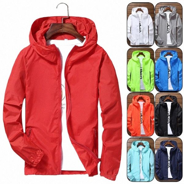 S-7XL coupe-vent manteau à séchage rapide veste imperméable ultra-légère hommes femmes UV vêtements d'extérieur Cam randonnée cyclisme course à pied Sport manteau de pluie X5ju #