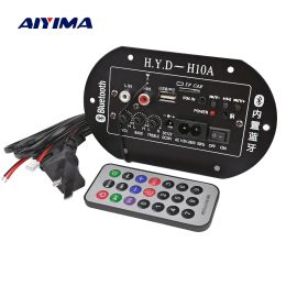 S AIYIMA Amplificateurs audio Amplificador Subwoofer Amplificateur Bluetooth Compatible FM Radio 220V 12V 24V Digital IC Tube