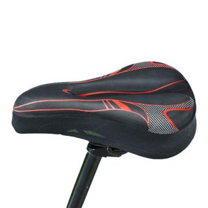 S Bicycle Sile 3D Gel Seat Mountain Bike Saddle Pad Gedeveded Soft Breathable Cushion Cover 0130