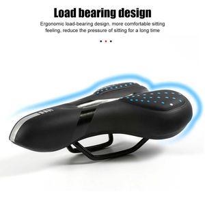 S Bicycle Soft Sponge Bike Saddle Seat Breathable PU Waterdichte schok Absorberend Outdoor Cycling Accessories 0131