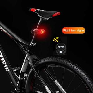 S Bike achterlicht Wireless afstandsbediening Turn Signal LED USB Oplaadbare MTB Cycling Safety WAARSCHUWING ACHTERLICHT Fiets Deel 0202