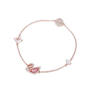 S Bracelet Designer Jewelry Femmes Original High Quality Charm Rose Rose Rose Roantic Swan Bracelets
