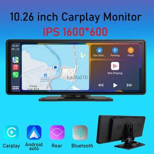 Monitor inalámbrico s Carplay de 10,26 pulgadas, pantalla táctil automática Android para cámara de camión de coche, entrada USB DVR de marcha atrás, reproductor MP5 Bluetooth L230619