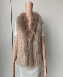 s Clearance Natural Real Fur Vest With Raccoon Fur Collarcoatjackets tricoté C01313132404