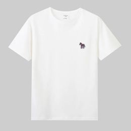 S Cotton T-shirt Menwomen Summer Luxury Marque Broiderie de style coréen à manches courtes Coute Round Round Classic Tees 240412
