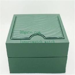S Dark Green Watch Boxes Gift Case For Watches Booklet 114060 116618 Card and Papers 0 8kg Box Top Quality283S