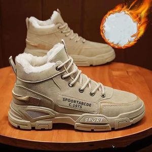 S Designer merk Men Snow Boots schoenen Chunky Martin Boot Pluff Mens schoenen Leer Outdoor Man Winter Zwart Mode Draag Bevestiging Bontschoen Factory Item 111-1