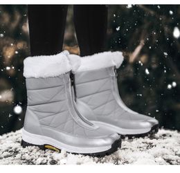 S Designer Brand Women Boots Star Shoes Star Shoes Platform Chunky Martin Boot Fluff Leather Outdoor Winter Black Grey non glissement