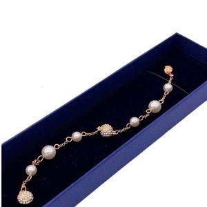 S Designer Fashion Women Originele Kwaliteit Nieuwe High Version Non Fading Invisible Magnetic Buckle Pearl Crystal Bracelet