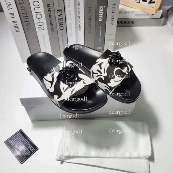 S Slippers Slippers New Fashion Classics Palazzo Sandale Casual Shoe Mule Mens Womens Sandale Sliders Metal Slipper Summer Platform Flat Slide Wholesale 19