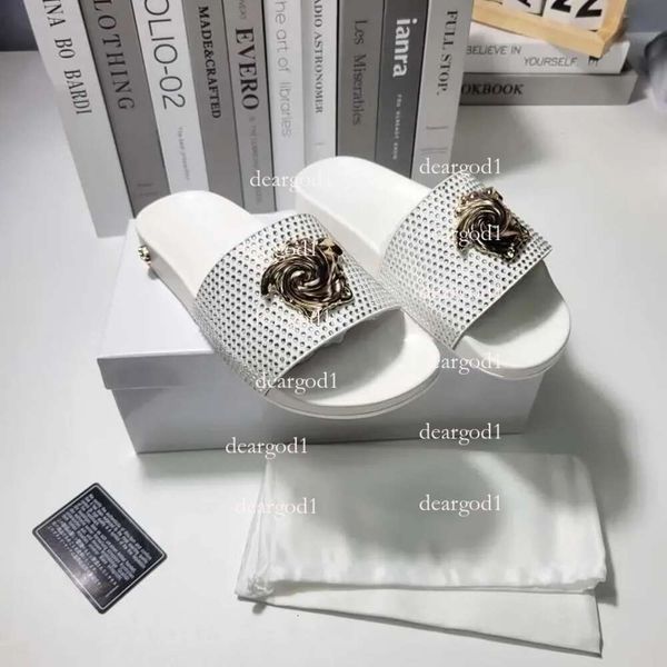 S Slippers Slippers New Fashion Classics Palazzo Sandale Casual Shoe Mule Mens Womens Sandale Sliders Metal Slipper Plateforme Summer Flat Slide Wholesale 66