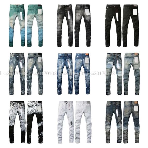 S designers Jeans en détresse France Fashion Pierre Straight Men's Biker Hole Stretch Denim Casual Men Men Skinny Pantalt Elasticit 28-40