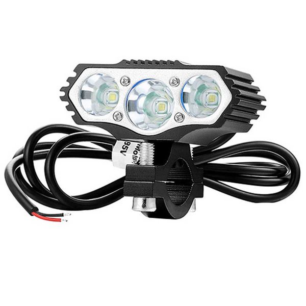s Phare de vélo électrique 1000 Lumens Lampe à LED Ebike Entrée avant 12V 24V 36V 48V E Vélo Scooter Moto Lumière 0202