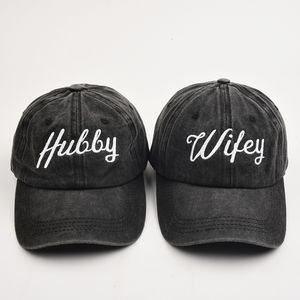 s Embroidery Wifey Hubby Women Baseball Cap Outdoor Fashion Lovers Adjustable Truck Hat for Men Hip Hop Dad Caps 230322
