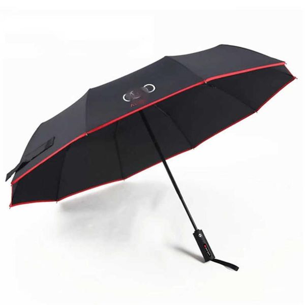 S pour Audi A3 A4 A5 A6 A7 A8 Q3 Q5 Q7 Q8, résistant au vent, entièrement automatique, cadeau de pluie, Parasol de voyage, parapluie de voiture 09282740