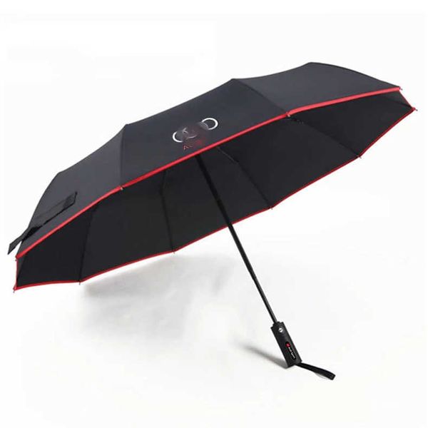 S pour Audi A3 A4 A5 A6 A7 A8 Q3 Q5 Q7 Q8 résistant au vent entièrement automatique pluie cadeau Parasol voyage voiture parapluie 0928