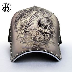 s FS 3D Impression Chinois Dragon Casquettes De Baseball Pour Femmes Avec Rivet D'été Hommes Casquettes Et Chapeaux Rue Hip Hop Cap Os 230614